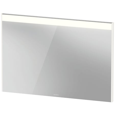Duravit Brioso Mirror, 40 1/8 X1 3/8 X27 1/2  White High Gloss, Light Field, Square, Switch & External BR7023022226000
